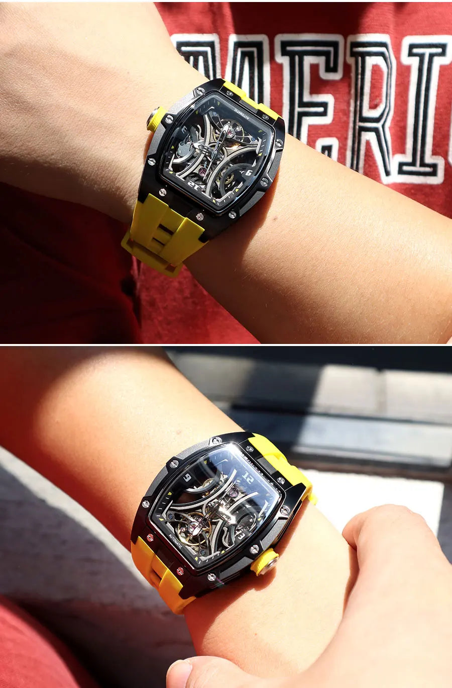 MEGIR 2245 Skeleton Automatic Watch