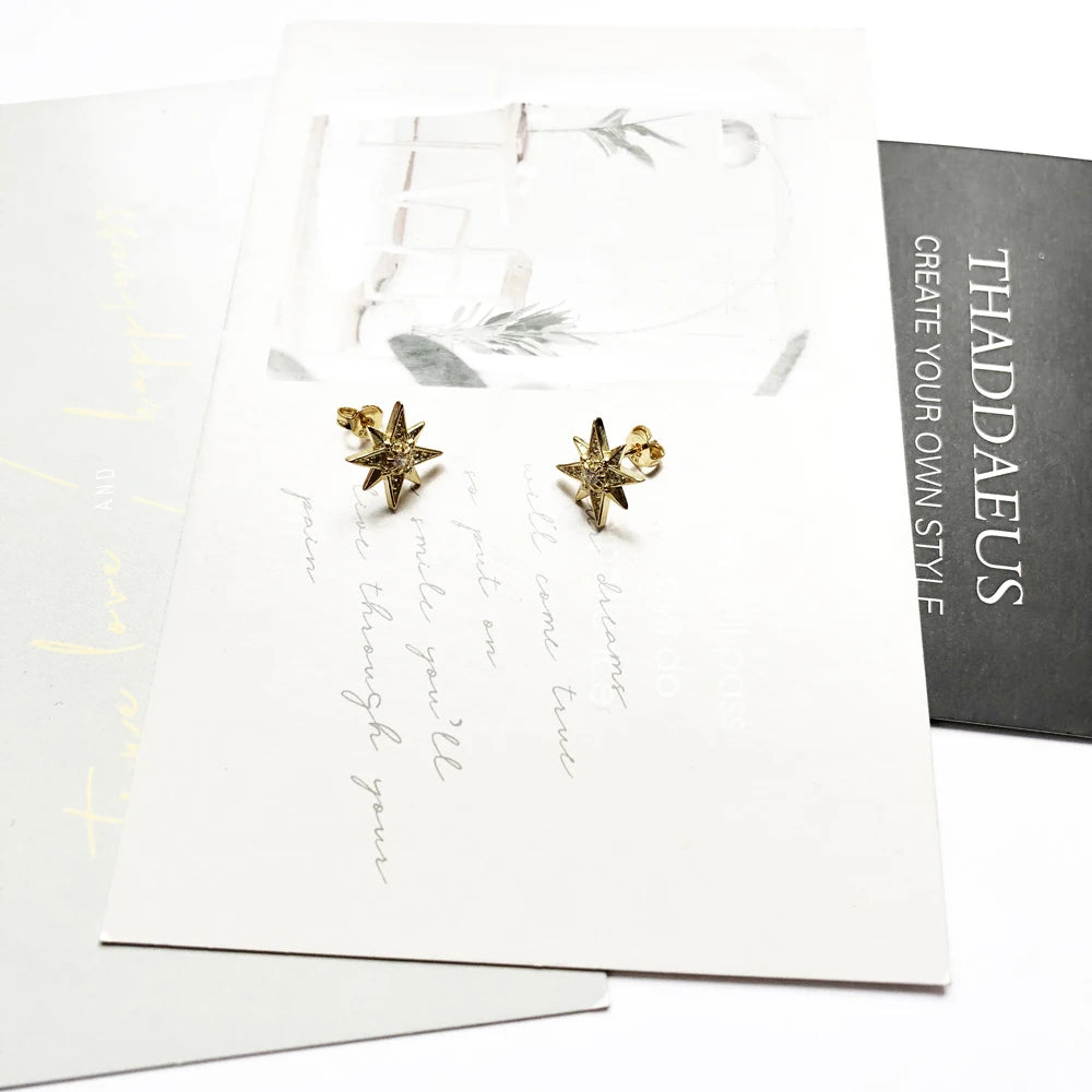 Magic Star Sterling Silver Stud Earrings