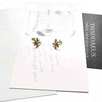 Magic Star Sterling Silver Stud Earrings