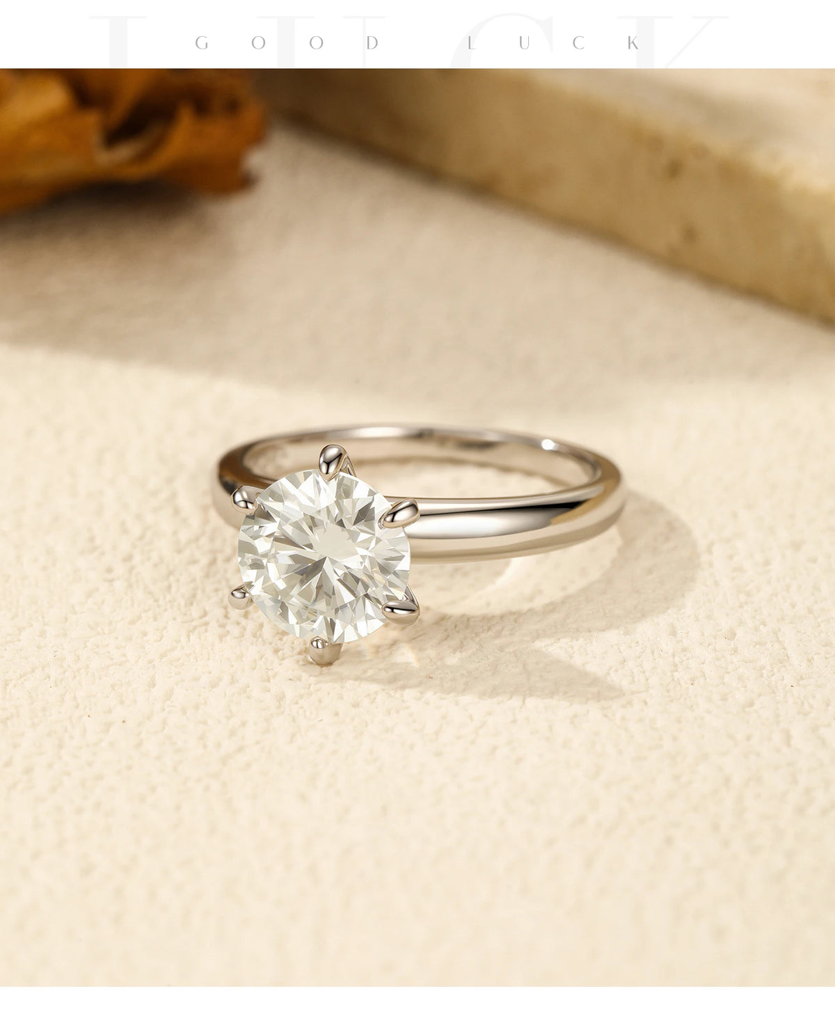Crown Moissanite Ring