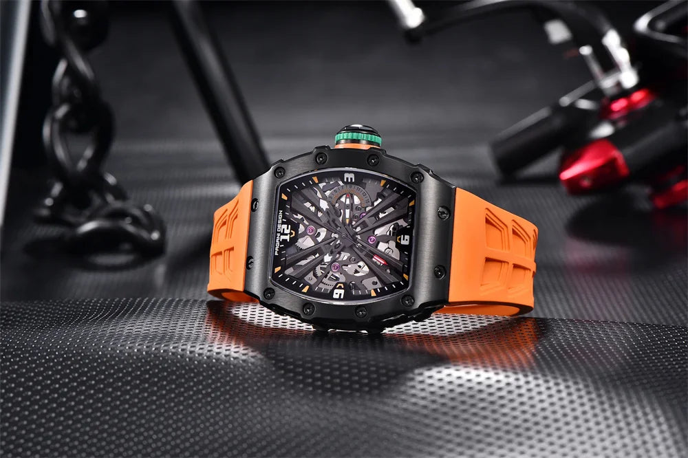 PAGANI DESIGN PD-1738 Skeleton Quartz Watch